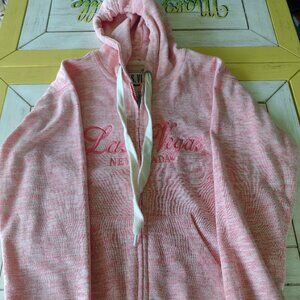 Las Vegas NV themed draw-string zippered Hoodie like new